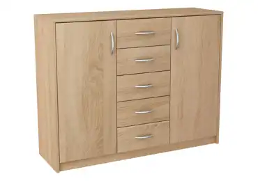 GELLERT, komoda 2D5S, dub sonoma