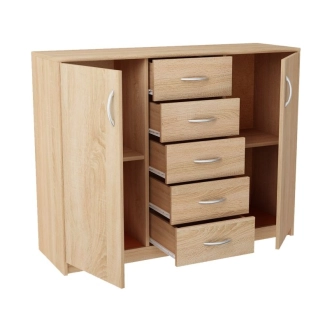 GELLERT, komoda 2D5S, dub sonoma