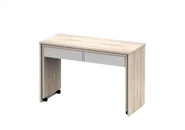 GEMMIFERA rozkládací psací stůl, dub sonoma/bílá
