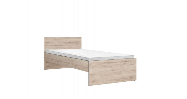 GOFRY postel 90x200 cm, dub san remo světlý, 5 let záruka