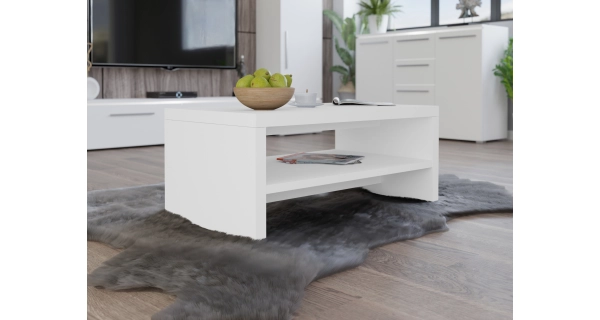 GONZAGA konferenční stolek, bílá DOPRODEJ