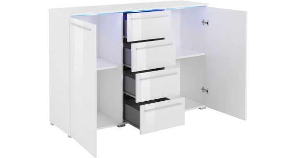 GONZAGA sestava, černá/černý lesk