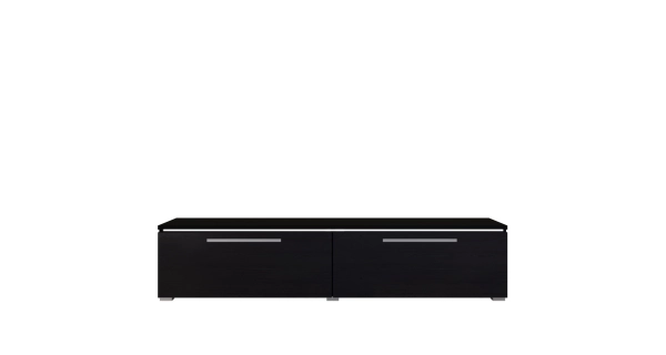 GONZAGA televizní stolek, černá/černý lesk