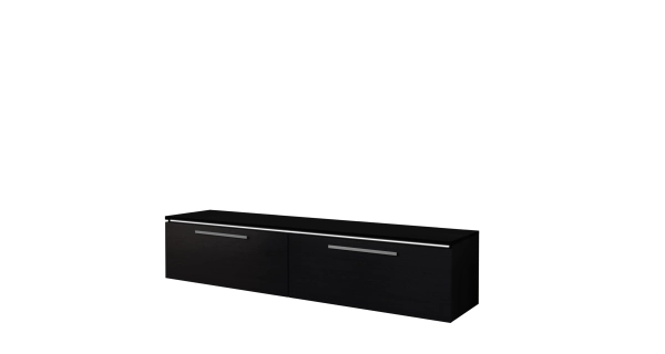 GONZAGA televizní stolek, černá/černý lesk