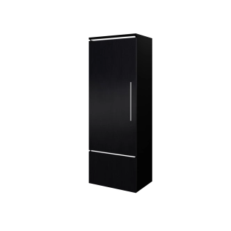 GONZAGA vitrína levá, černá/černý lesk