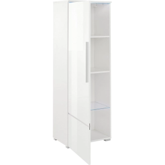 GONZAGA vitrína levá, černá/černý lesk