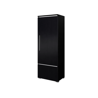 GONZAGA vitrína pravá, černá/černý lesk