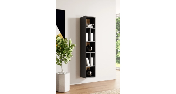 HAMAL regál, antracit/dub grandson