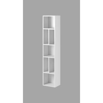 HAMAL regál, bílá/bílý lesk