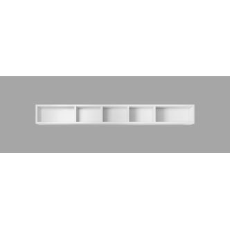 HAMAL závěsná police, bílá/bílý lesk