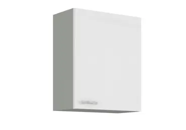 HARLOW, skříňka horní 60 G-72 1F, šedá / bílý lesk