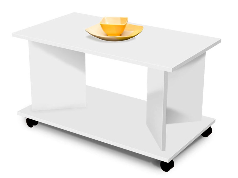 Levně Konferenční stolek BARKA, bílý