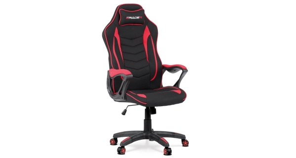 Herní a kancelářské křeslo PADILLA, červená/černá