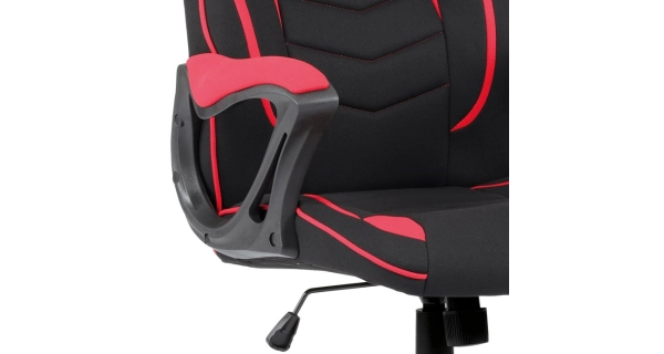 Herní a kancelářské křeslo PADILLA, červená/černá