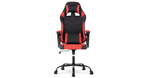 Herní křeslo CULRATA, červená a černá ekokůže