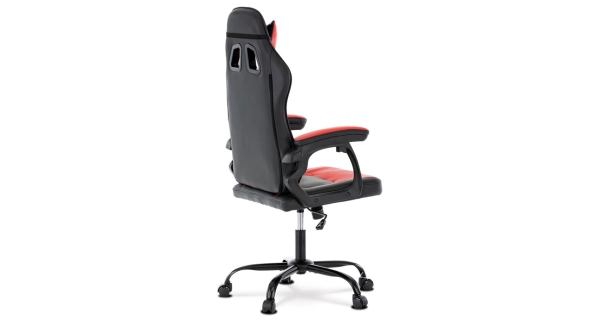 Herní křeslo CULRATA, červená a černá ekokůže