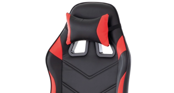 Herní křeslo CULRATA, červená a černá ekokůže