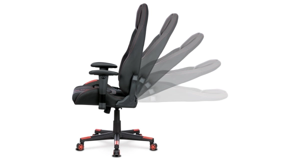 Herní křeslo PADILLA TOP, černá/červená