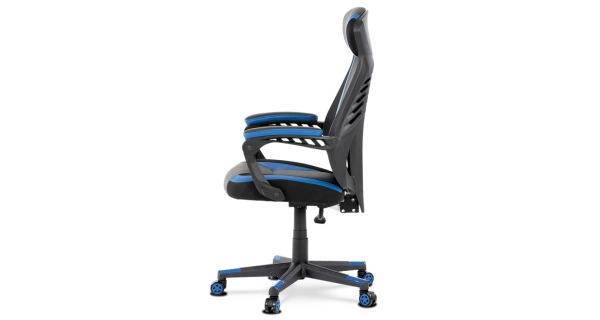 Herní křeslo PRADESH, modré/černé 