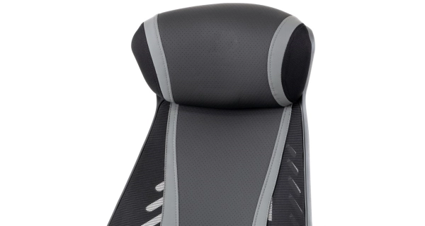 Herní křeslo PRADESH, šedá/černá 