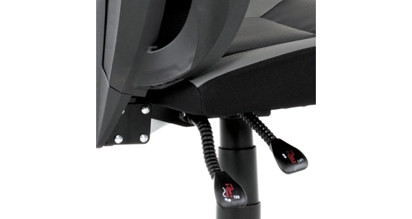 Herní křeslo PRADESH, šedá/černá 