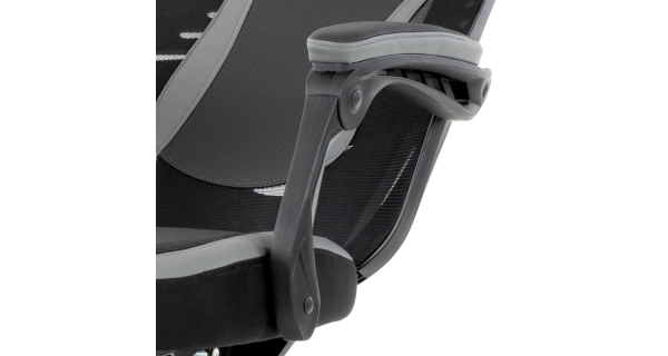 Herní křeslo PRADESH, šedá/černá 