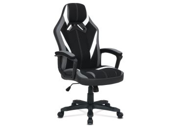 Herní křeslo TALBRUN, černá/šedá/bílá 