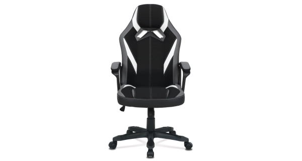 Herní křeslo TALBRUN, černá/šedá/bílá 