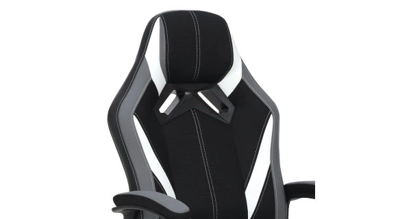 Herní křeslo TALBRUN, černá/šedá/bílá 