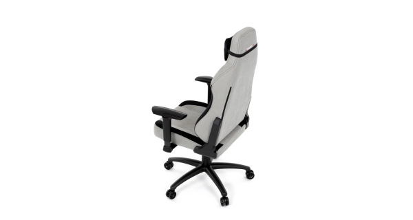 Herní křeslo VORNALZAN, stříbrná látka