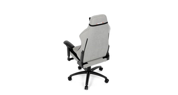 Herní křeslo VORNALZAN, stříbrná látka