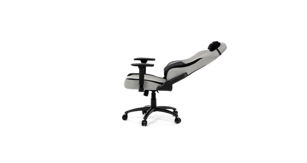 Herní křeslo VORNALZAN, stříbrná látka