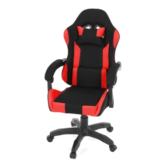 Herní křeslo ZORTORZAN, černá a červená látka