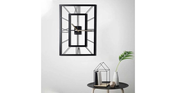 Hodiny NN01673 - 70 x 49 cm, černá