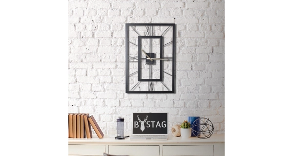 Hodiny NN01673 - 70 x 49 cm, černá