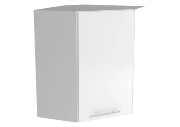 Horní rohová skříňka MARCIE GN-60/72, dvířka: bílý lesk