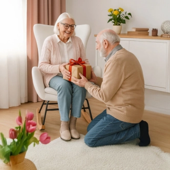 Houpací křeslo JERRIS, potah bílá látka, dřevěné nohy