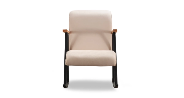 Houpací křeslo TREVEN, krémová