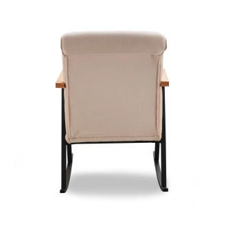 Houpací křeslo TREVEN, krémová