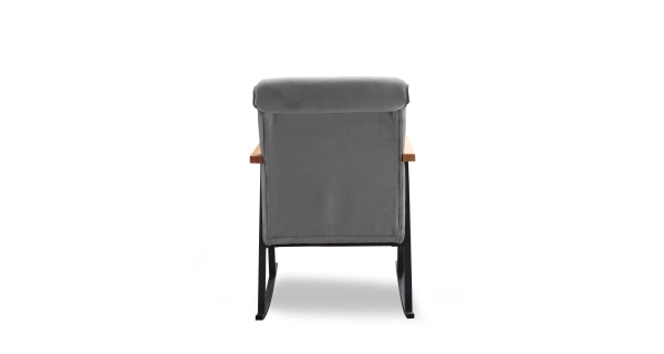 Houpací křeslo TREVEN, šedá