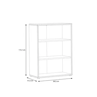 INLO nízký regál šířka 84,5 cm, dub artisan