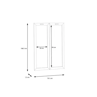 INLO prosklená dvířka, dub artisan