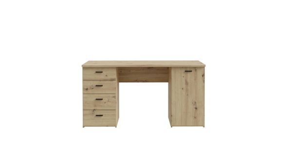 INLO psací stůl, dub artisan, 5 let záruka