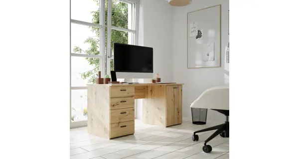 INLO psací stůl, dub artisan