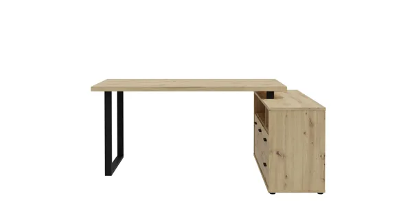 INLO rohový psací stůl, dub artisan