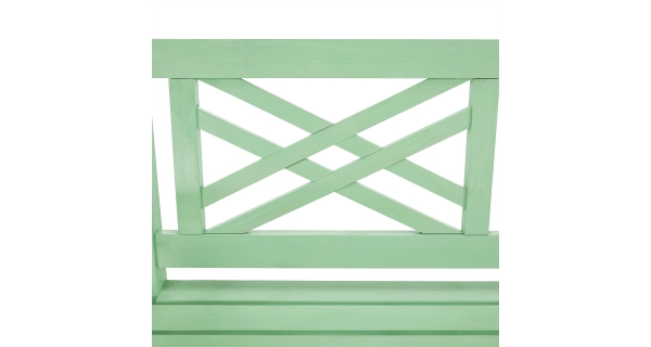 ITAYA, dřevěná zahradní lavička, neo mint, 124 cm