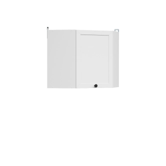 JAMISON, skříňka horní rohová, bílá