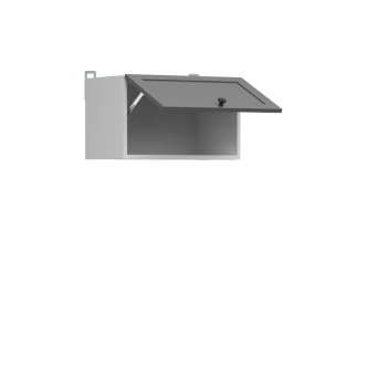 JAMISON, skříňka nad digestoř 50 cm, bílá/grafit