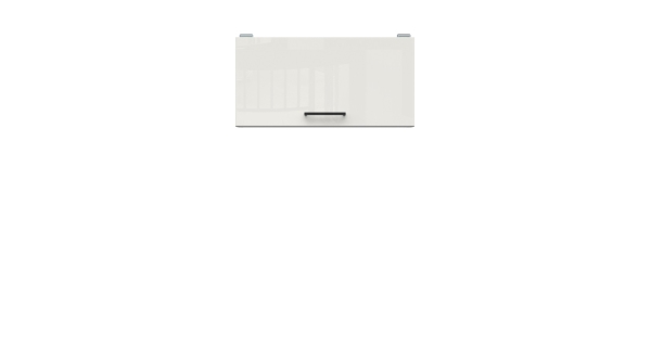JAMISON, skříňka nad digestoř 60 cm, bílá/bílá křída lesk 