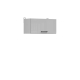 JAMISON, skříňka nad digestoř 60 cm, bílá/světle šedý lesk 